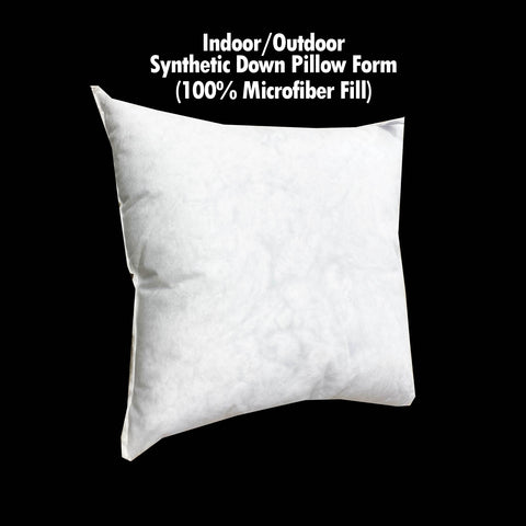 Indoor/Outdoor Synthetic Down Pillow Form 28"x28" (100% Microfiber Fill)