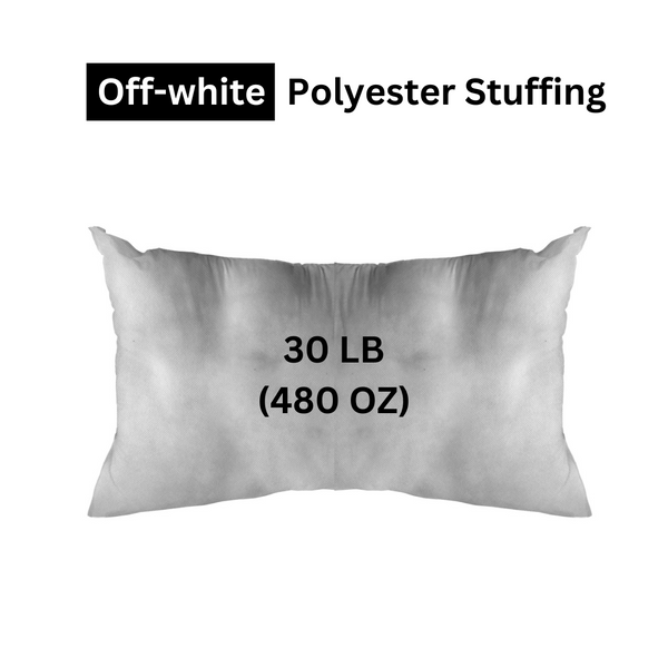 Polyester Stuffing 30 LB Bag 100% High-Loft Polyester Fiber Fill