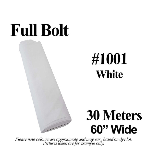 Poly/Cotton Blend Broadcloth Solids 20yd Bolts