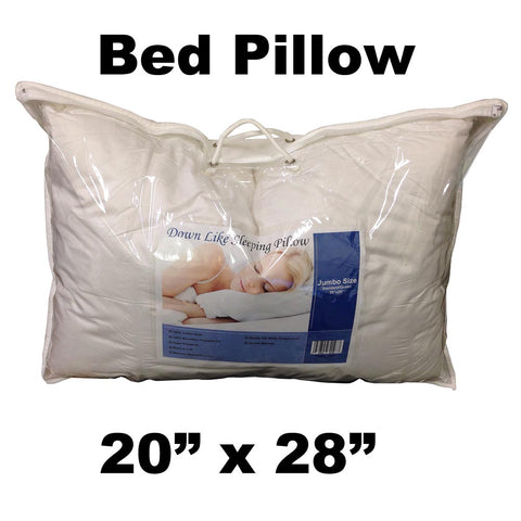 Pillow Form 20" x 28" Standard - Bed Pillow (Synthetic Down Alternative) 840 g - HomeTex.ca