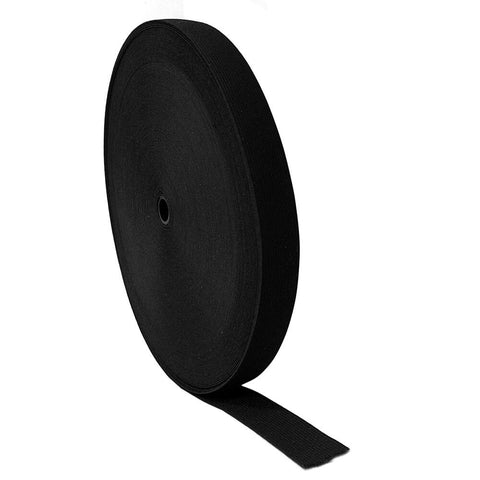 1" Black Elastic Roll (50 Meters) - HomeTex.ca