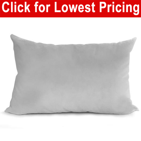 Pillow Form 12" x 20" (Synthetic Down Alternative) - HomeTex.ca