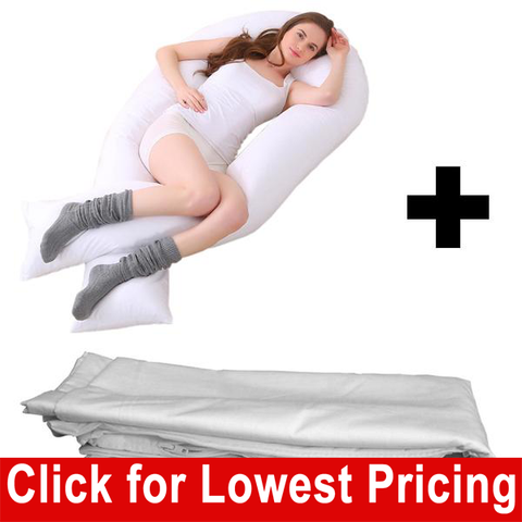 Total Body Support Bed Pillow  16" x 130"  with Zippered Cover - HomeTex.ca