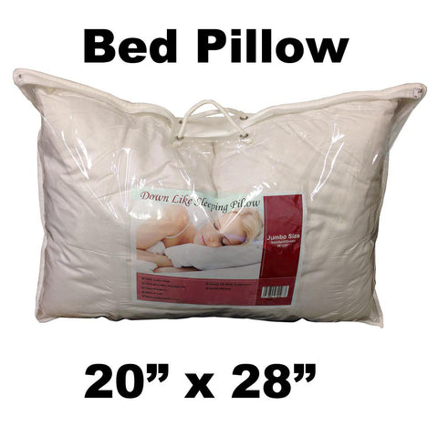 Pillow Form 20" x 28" - Bed Pillow Extra Fill (Synthetic Down Alternative) 1000 g - HomeTex.ca