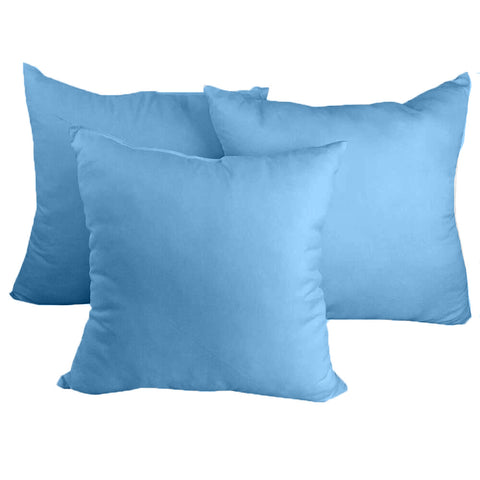 Decorative Pillow Form 24" x 24" (Polyester Fill) - Light Blue Premium Cover