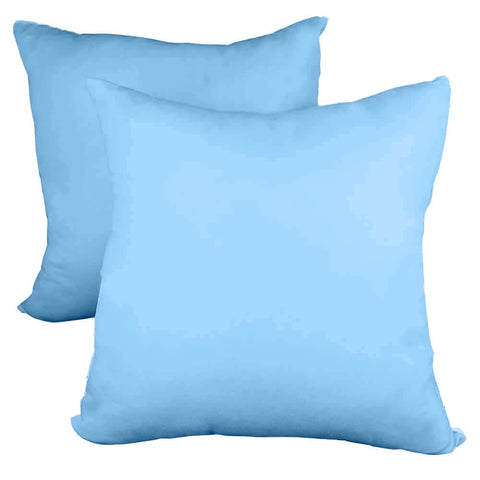 Decorative Pillow Form 16" x 16" (Polyester Fill) - Light Blue Premium Cover
