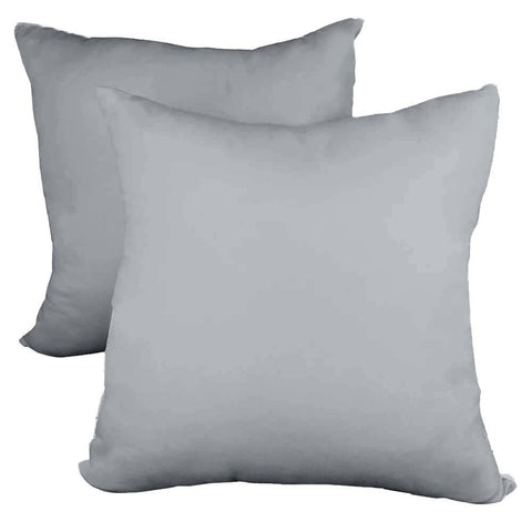 Decorative Pillow Form 26" x 26" (Polyester Fill) - Light Grey Premium Cover