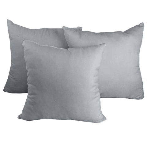 Decorative Pillow Form 22" x 22" (Polyester Fill) - Light Grey Premium Cover