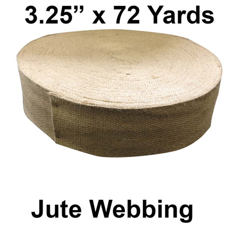 Jute Webbing - 3.25" Wide x 72 Yards (Natural) - HomeTex.ca