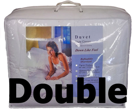 Synthetic Down Like Duvet - Double Size (76" x 86") - HomeTex.ca