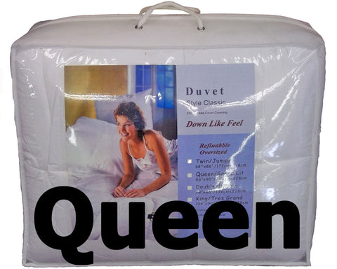 Synthetic Down Like Duvet - Queen Size (86" x 90") - HomeTex.ca