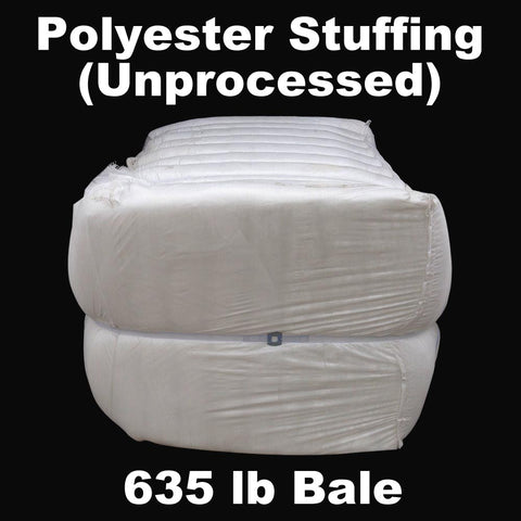 Polyester Stuffing (Unprocessed)- 635 lb Bale - HomeTex.ca