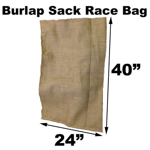 Burlap Bags for Sack Races - 24" x 40" Adult Size (4 Pack) - HomeTex.ca