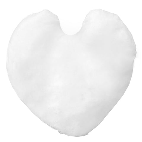 Microfiber Pillow Shell / Cover - 16" Heart Shaped for printing and sublimation