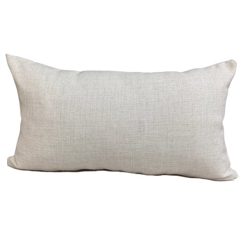 Blank Sublimation Linen-Look Pillow Cover - 12” x 18” with hidden zipper - HomeTex.ca