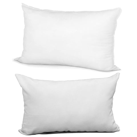 Sublimation Bundle - 12" x 20" Pillow Insert + 12" x 18" Blank Cover (White)