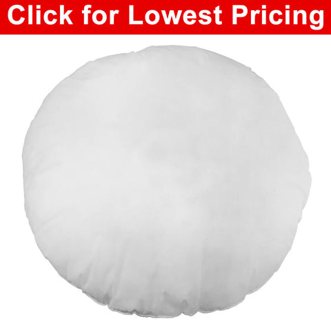 Round Pillow Form 32" Round (Polyester Fill) Floor Pouf - HomeTex.ca
