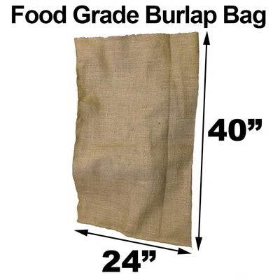 Burlap Bags - 24" x 40" Food Grade (4 Pack)